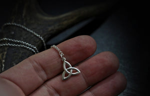 Small Celtic Trinity Knot - Sterling Silver Necklace